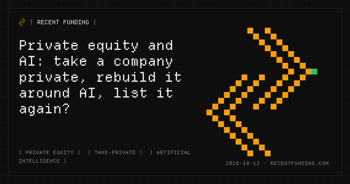 Cover image: Private equity and AI: take a company private, rebuild it around AI, list it again?