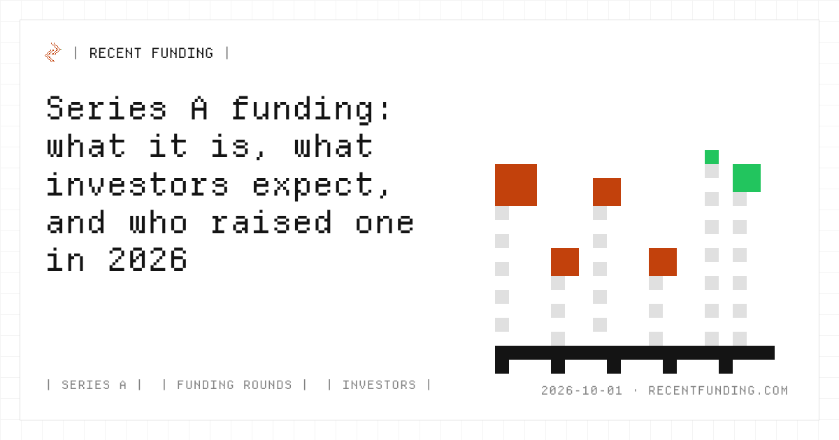 Cover image: Series A funding: what it is, what investors expect, and who raised one in 2026