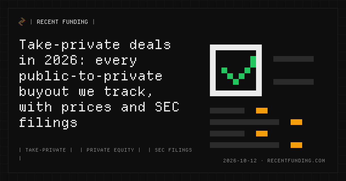 Cover image: Take-private deals in 2026: every public-to-private buyout we track, with prices and SEC filings
